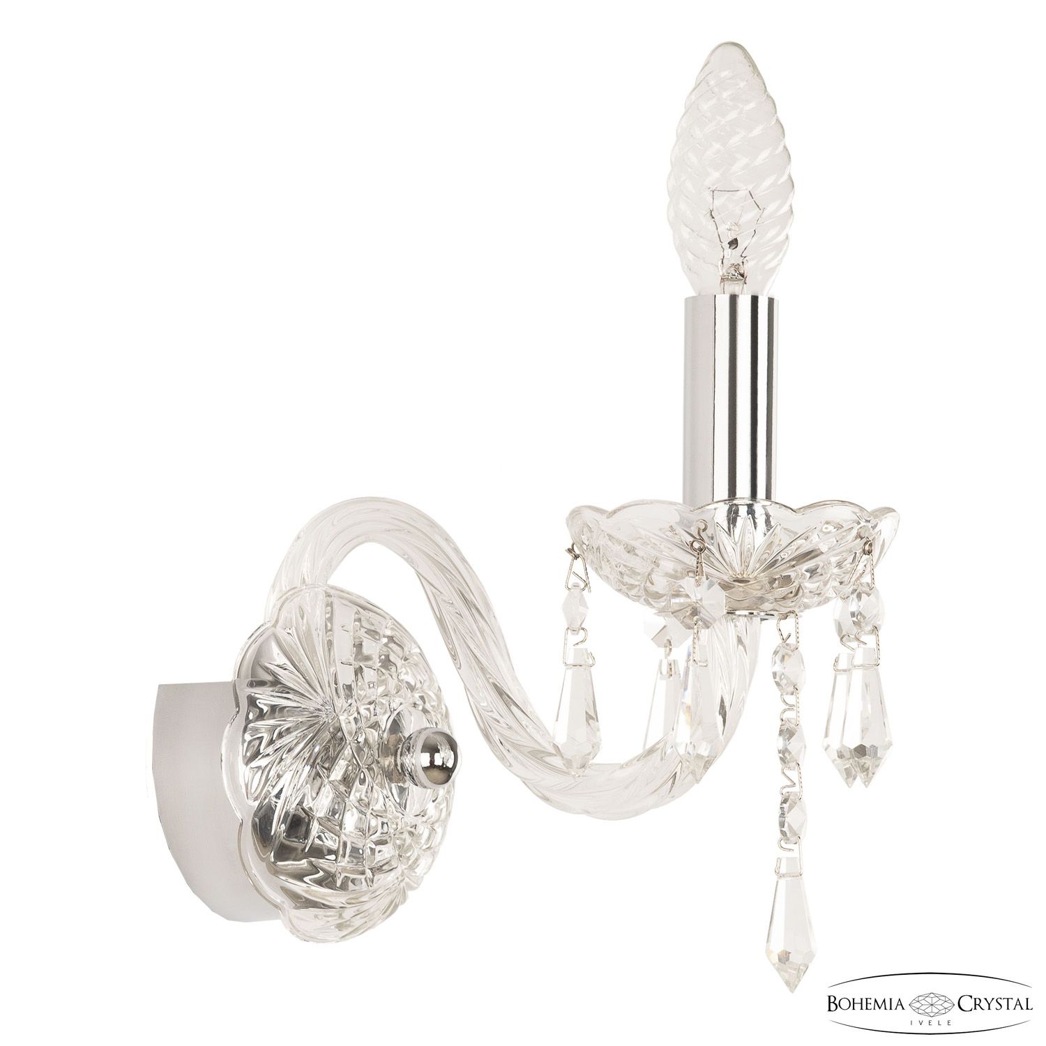 Бра Bohemia Ivele Crystal 104B/1/141 Ni_BI