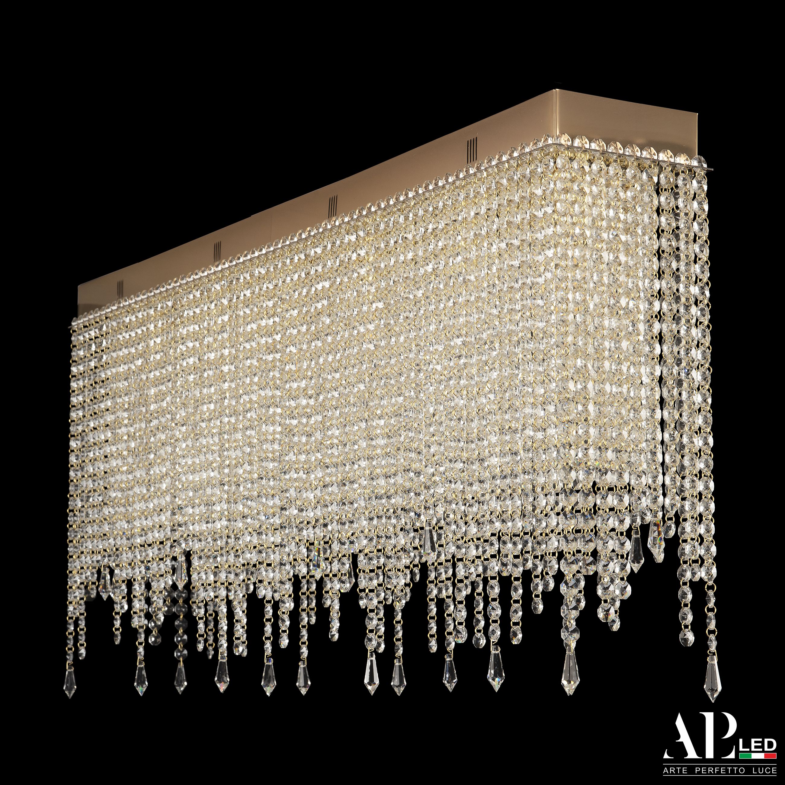 Каскадная люстра APL LED Sicilia SH512.2.100.G.Gd.E14_BI