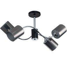 Потолочная люстра на штанге E27*60W Black/Chrome Escada 661/4PL_ESC