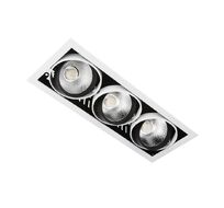 Встраиваемый светильник Ambrella light DOWCARDANO T813 BK/CH 3*12W 4200K_AMB