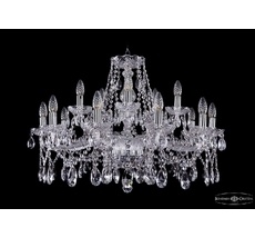 Хрустальная люстра Bohemia Ivele 1413/10+5/300 Ni_BI