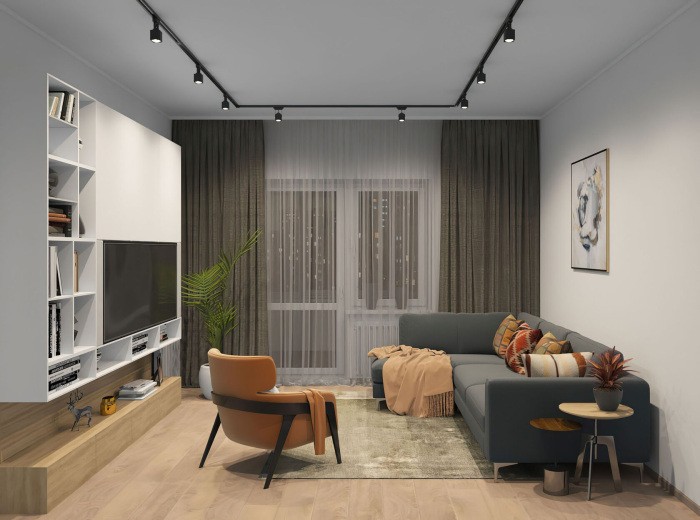 Шинопровод однофазный 100см Denkirs TR1001-BK