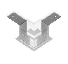 Коннектор угловой для встраиваемого шинопровода Ambrella Light Magnetic GL1039_AMB