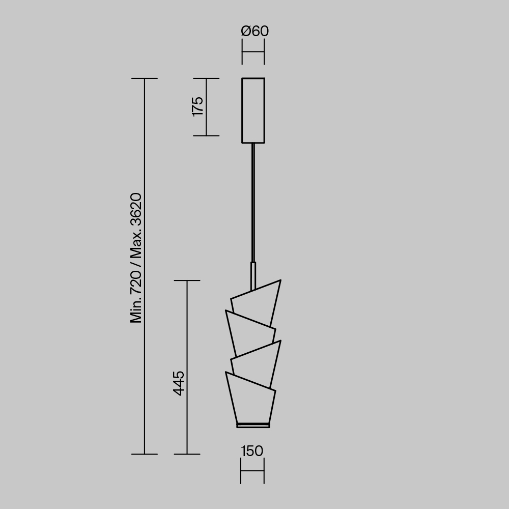 Подвесной светильник Maytoni Seoul MOD374PL-L28W3K_MY