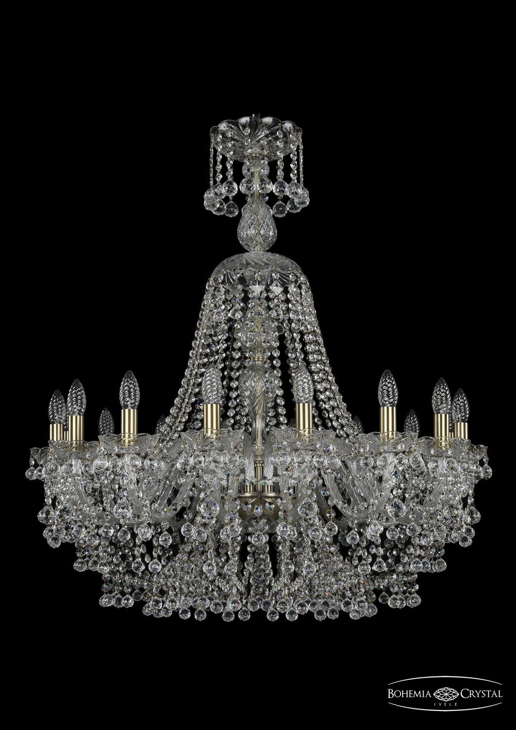 Хрустальная люстра Bohemia Ivele 1409/16/300/XL-96 Pa_BI