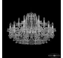 Хрустальная люстра Bohemia Ivele Crystal 1409/12+6/300 Ni_BI