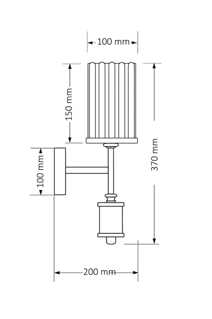 Бра Kutek MOOD ARTU RYFEL ART-K-1(N)R