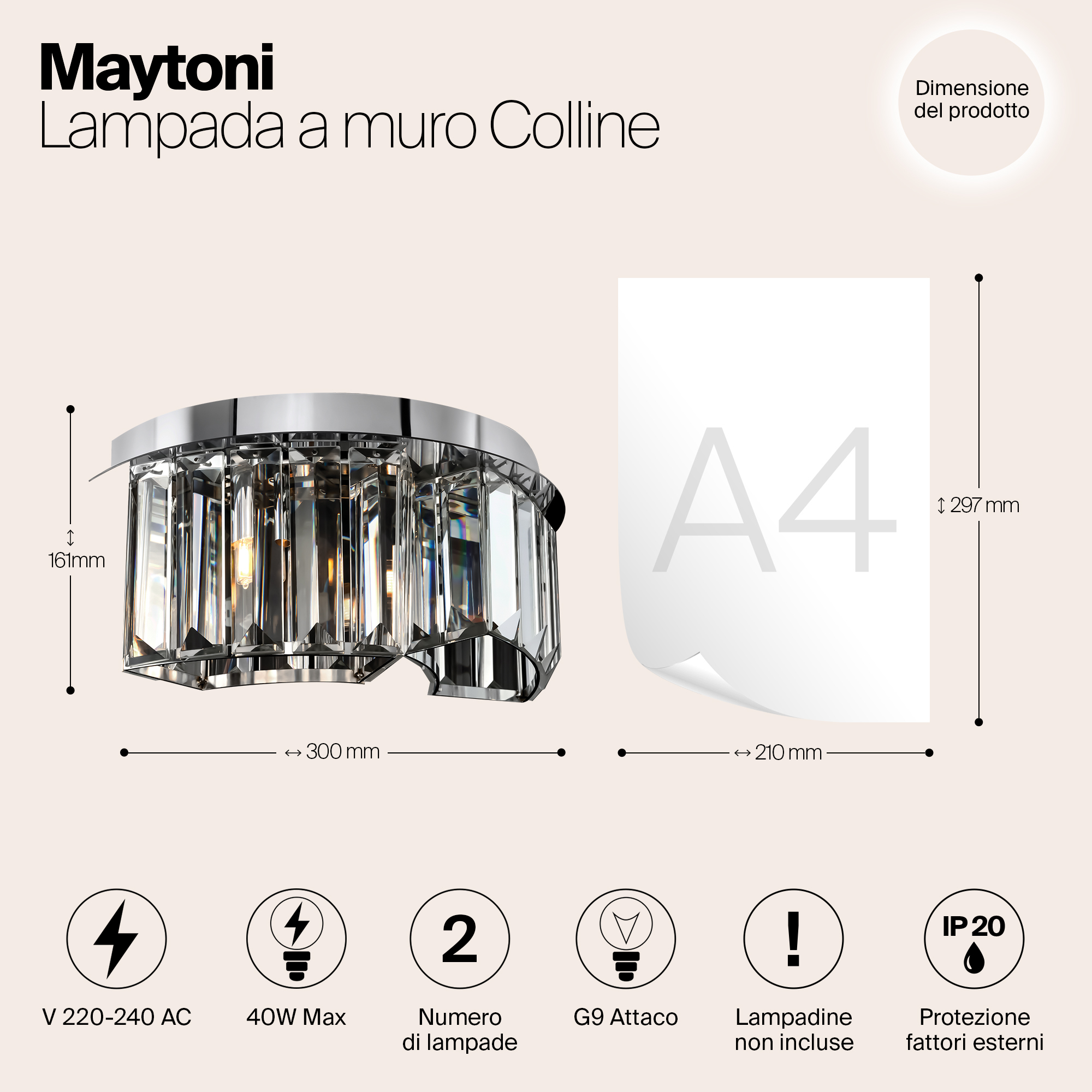 Бра Maytoni Colline MOD083WL-02CH_MY
