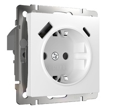 Розетка с быстрой зарядкой USB Type A+С белая Werkel a056272_WR