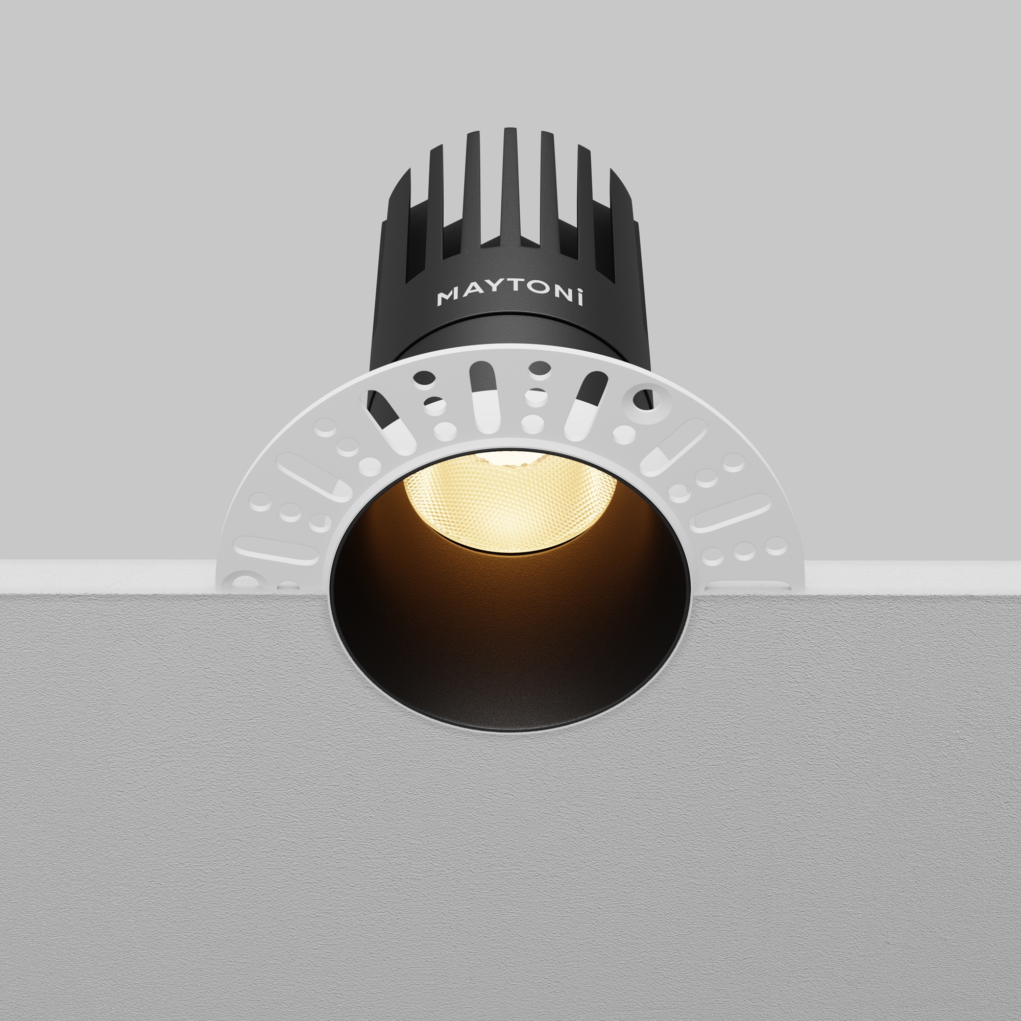 Встраиваемый светильник Maytoni Dip DL122-15W-2.7K-TRS-B_MY