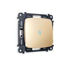 Выключатель одноклавишный проходной с подсветкой Ambrella Volt OMEGA QUANT MO602040_AMB