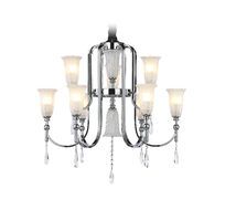 Подвесная люстра Ambrella light с хрусталем Traditional TR3249_AMB