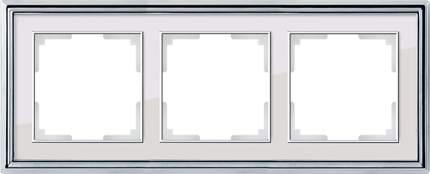 

Рамка на 3 поста Palacio WL17-Frame-03 a051200, Белый, a051200