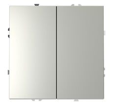 Выключатель встраиваемый VOLTUM S70 двухклавишный 10А VLS020105