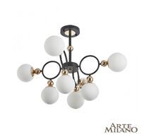Потолочная люстра Arte Milano Neapolis 274307/8 BK/GD