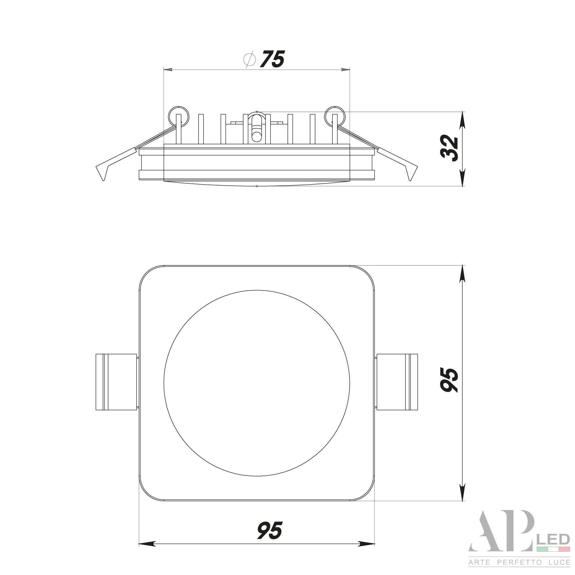 Встраиваемый Светильник Ingrid 3322.LD109S/12W/4K_BI