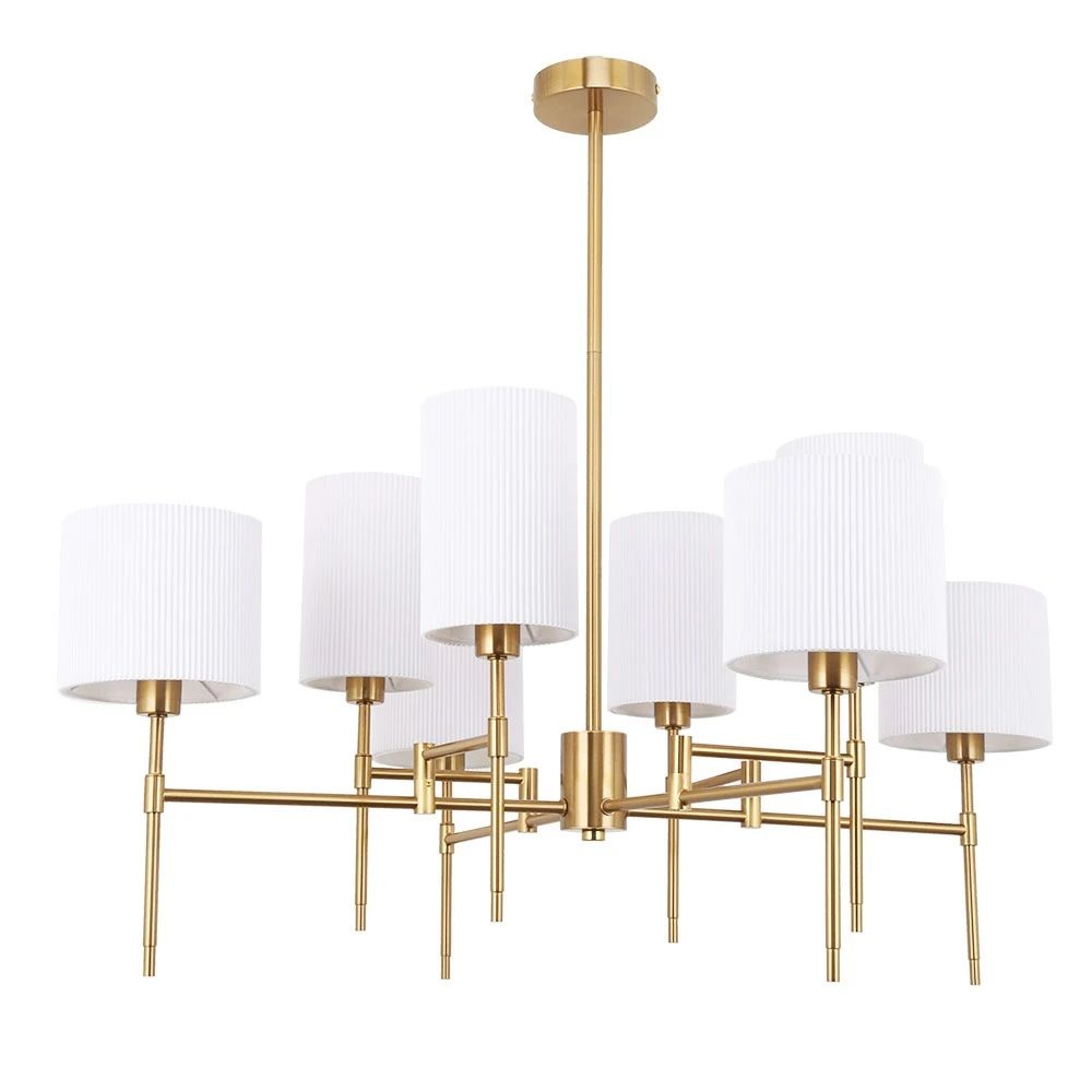 Потолочная люстра на штанге ArteLamp A4108LM-8PB