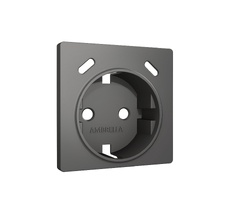 Лицевая панель ALFA для электрической розетки с/з со шторками 2USB C+C QUANT Ambrella Volt AP6605_AMB