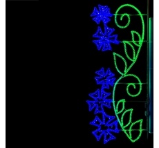 Светодиодная Консоль Васильки 100 х 250 см, Разноцветная, 220В LTC LC-13404