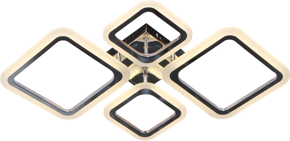 Потолочная люстра (+ночной режим) с пультом светодиодная 10219/4 66W Escada 10219/4LED Chrome 66W_ESC