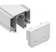 Заглушка демпферная для магнитного шинопровода Magnetic 48V в натяжной потолок (2шт) Ambrella Light GL TRACK SYSTEM GL3609_AMB