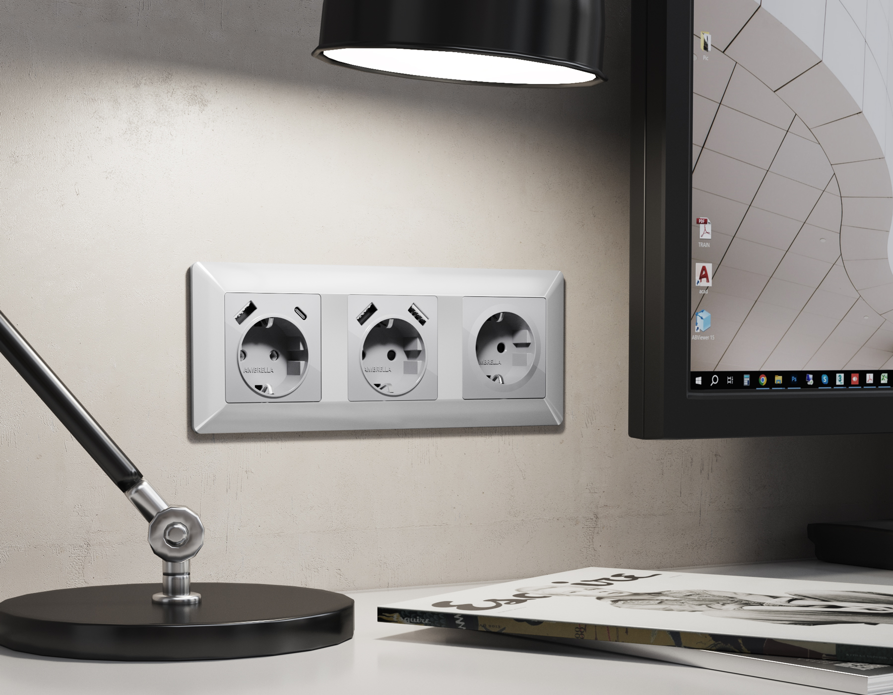 Рамка Ambrella Volt ALFA Line AF110403_AMB