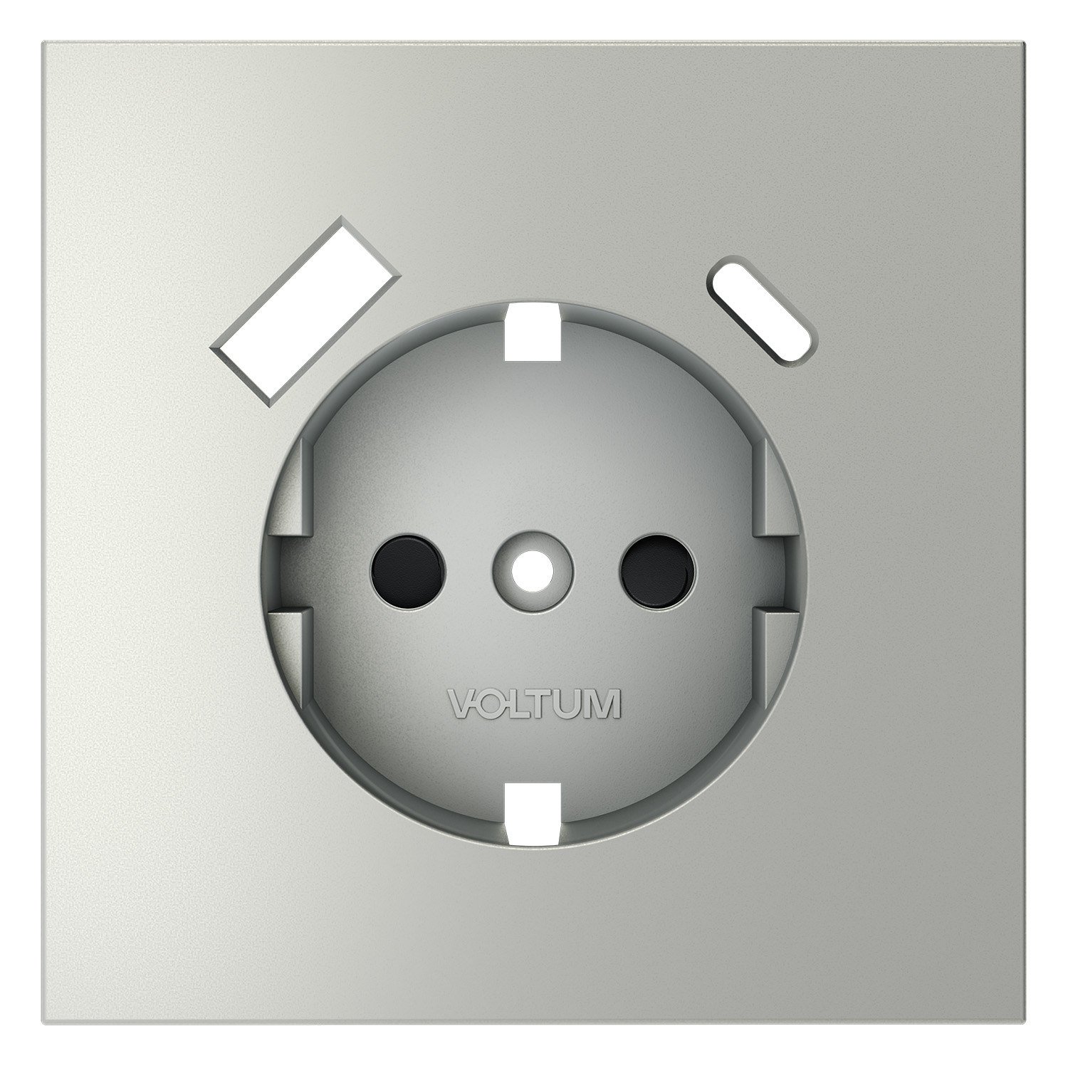 Накладка для розетки Voltum с заземлением и защитными шторками с USB A+C S70 VLS001005