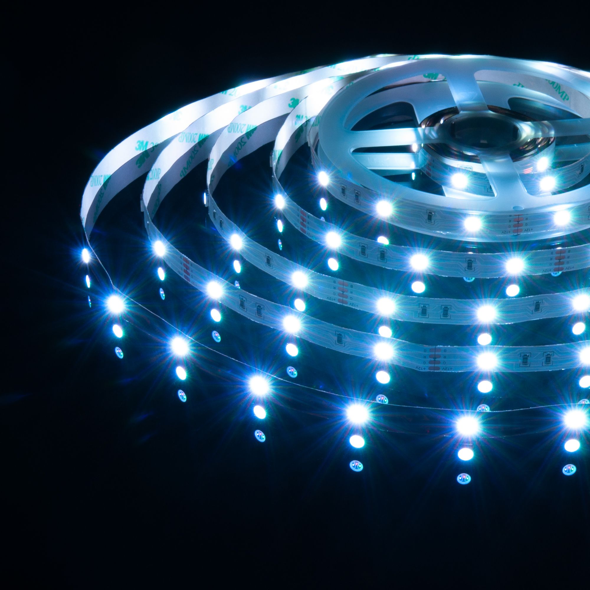 Лента светодиодная 12V 7,2W 30Led 5050 IP20 RGB, 5м a027833_ES