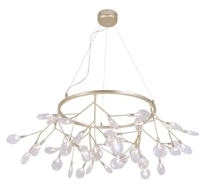 Подвесная люстра Crystallux EVITA EVITA SP45 D GOLD/TRANSPARENT_CR