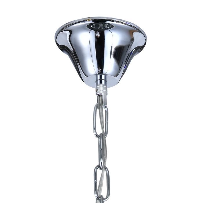 Подвесная люстра светодиодная 50 см на цепи 140008/8P E14*40W Chrome Escada ES0000018_ESC