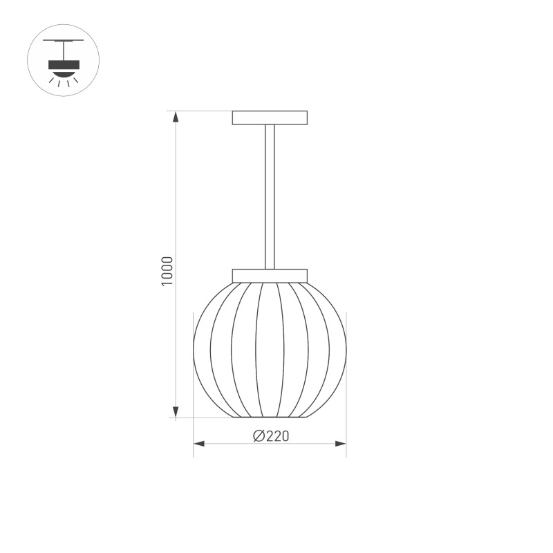 Уличный подвесной светильник Arlight PEARL 030004(1)_ARL