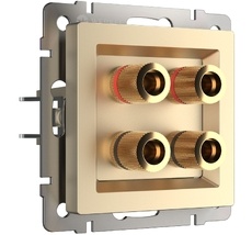 Акустическая розетка Werkel WL11-AUDIOx4 a050862_WR