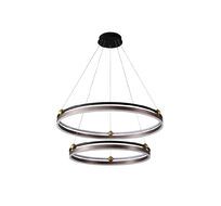 Подвесная люстра Crystallux FERNANDO FERNANDO SP123W LED D600+800 COFFEE/BLACK_CR