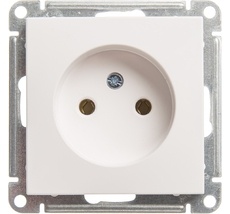 Розетка встраиваемая без заземления (белый) Systeme Electric RS16-153-1-86