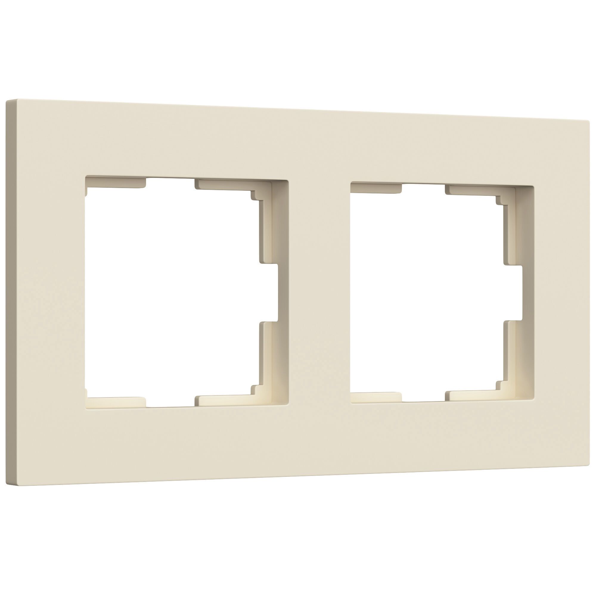 Рамка на 2 поста Slab (айвори матовый) Werkel a062806_WR