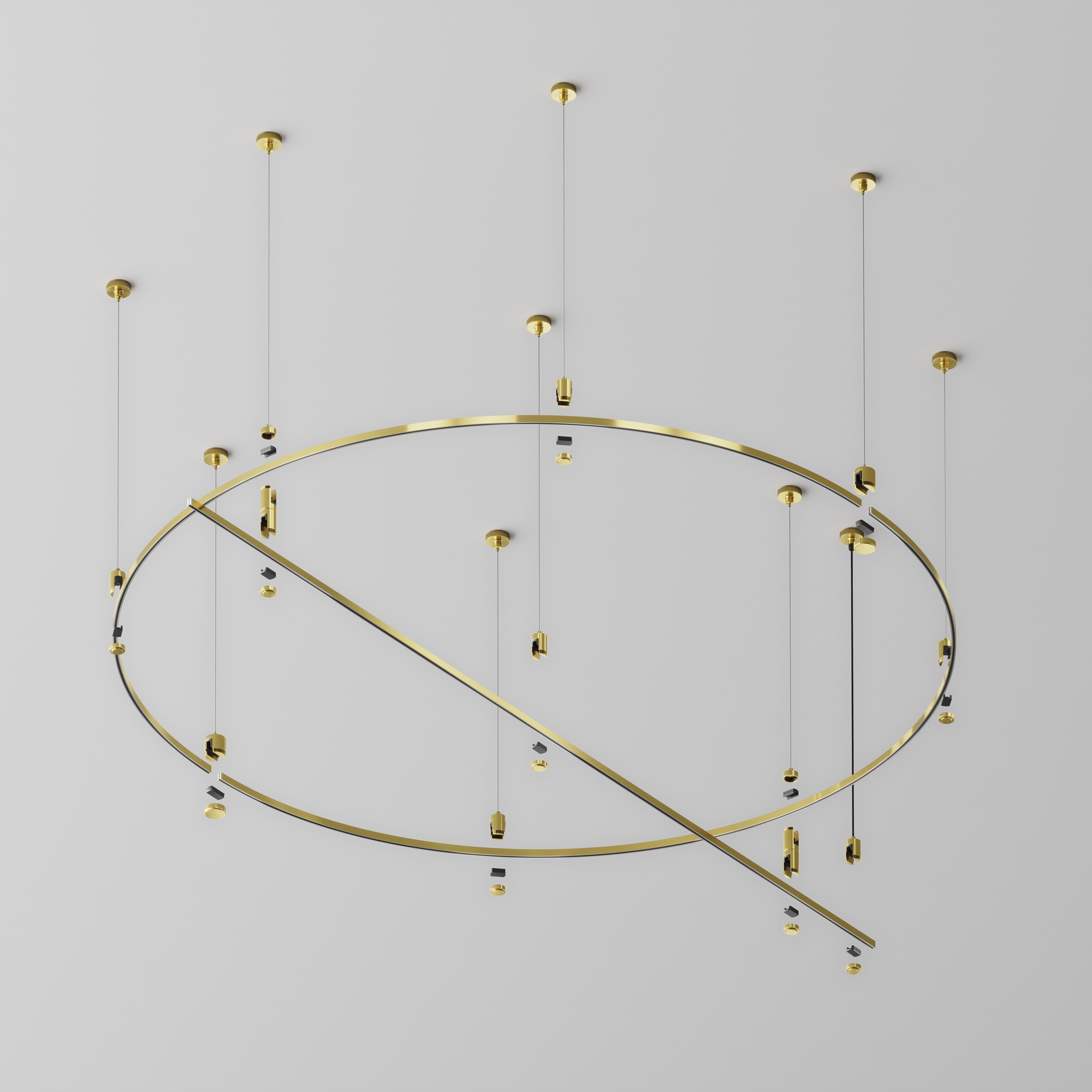 Шинопровод накладной/подвесной Maytoni Busbar trunkings Flarity TRX154-2SR-D1500-BS_MY