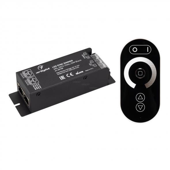 Диммер ARL-3022-OVAL-DIM Black (12-24V, 1x25A, ПДУ, RF) 027150_ARL