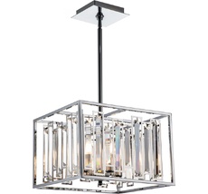 Люстра хрустальная потолочная на штанге (12001/4R Chrome) Indigo V000063