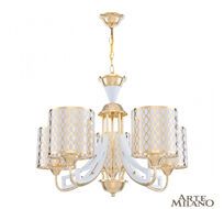 Подвесная люстра Arte Milano Florentina 303387/5 Wh/Gd