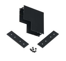 Коннектор соединитель угловой для накладного шинопровода 48V MyFar MT0201-CLW-B