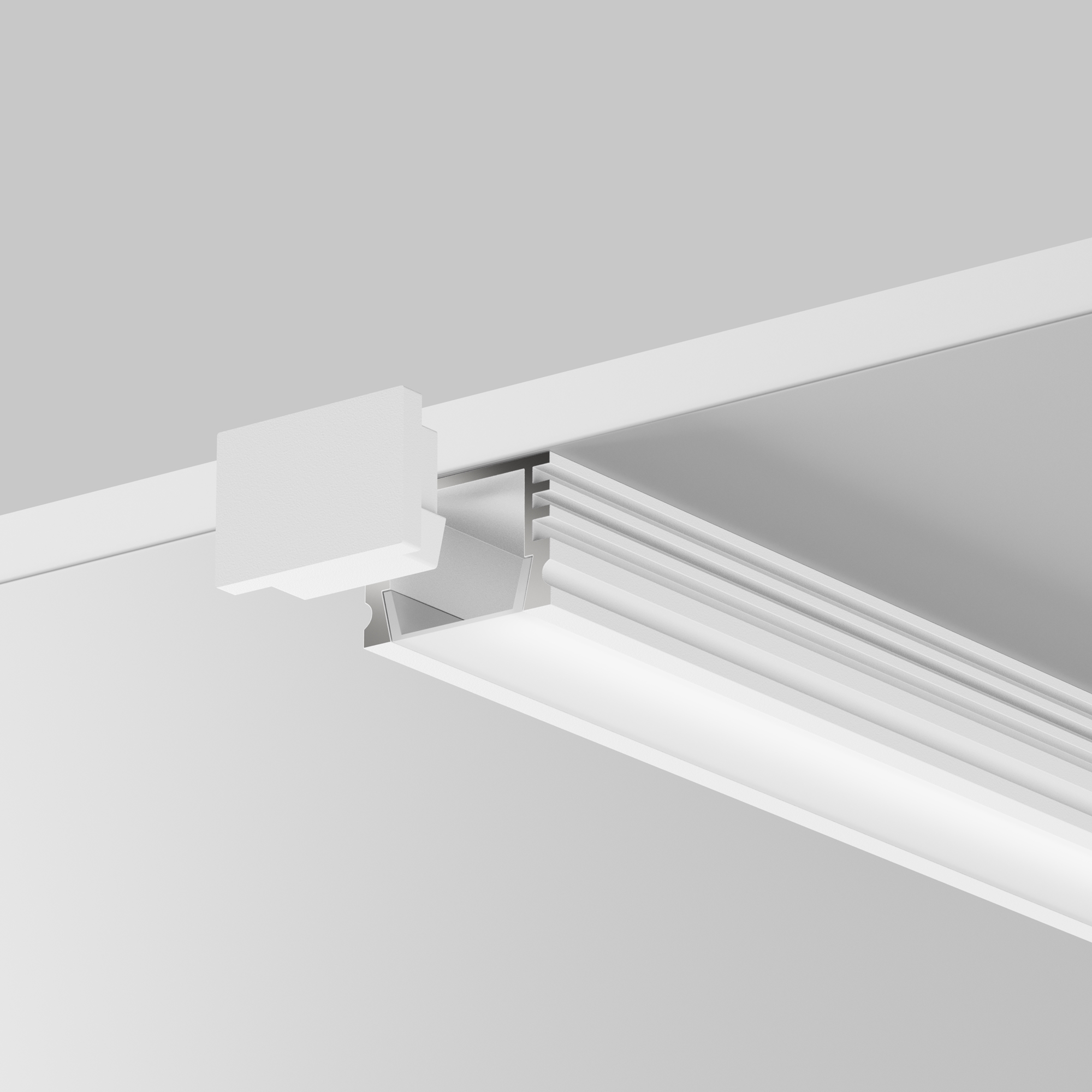 Алюминиевый профиль накладной 16x12 (Белый, 2 м), ALM-005-W-2M Maytoni 631006_MY