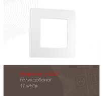 Рамка из поликарбоната на 1 пост Arte Milano 517.17-1.white