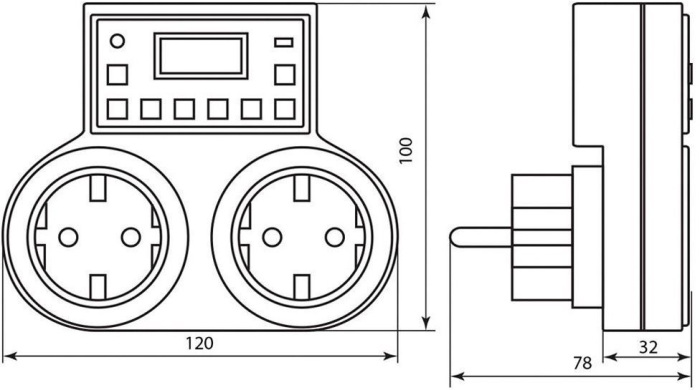 Розетка с таймером TM25 23236 Feron 23236_FR