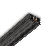 Шинопровод магнитный для монтажа в натяжной ПВХ потолок системы крепления гарпун черный Magnetic standard 48V 2м 10mm Ambrella GL1945_AMB