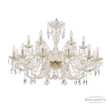 Хрустальная люстра Bohemia Ivele Crystal 105/12+6/360 G_BI