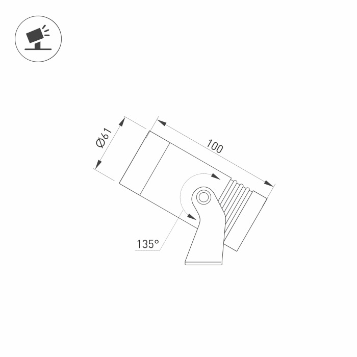 Прожектор cадовый Arlight 032558_ARL