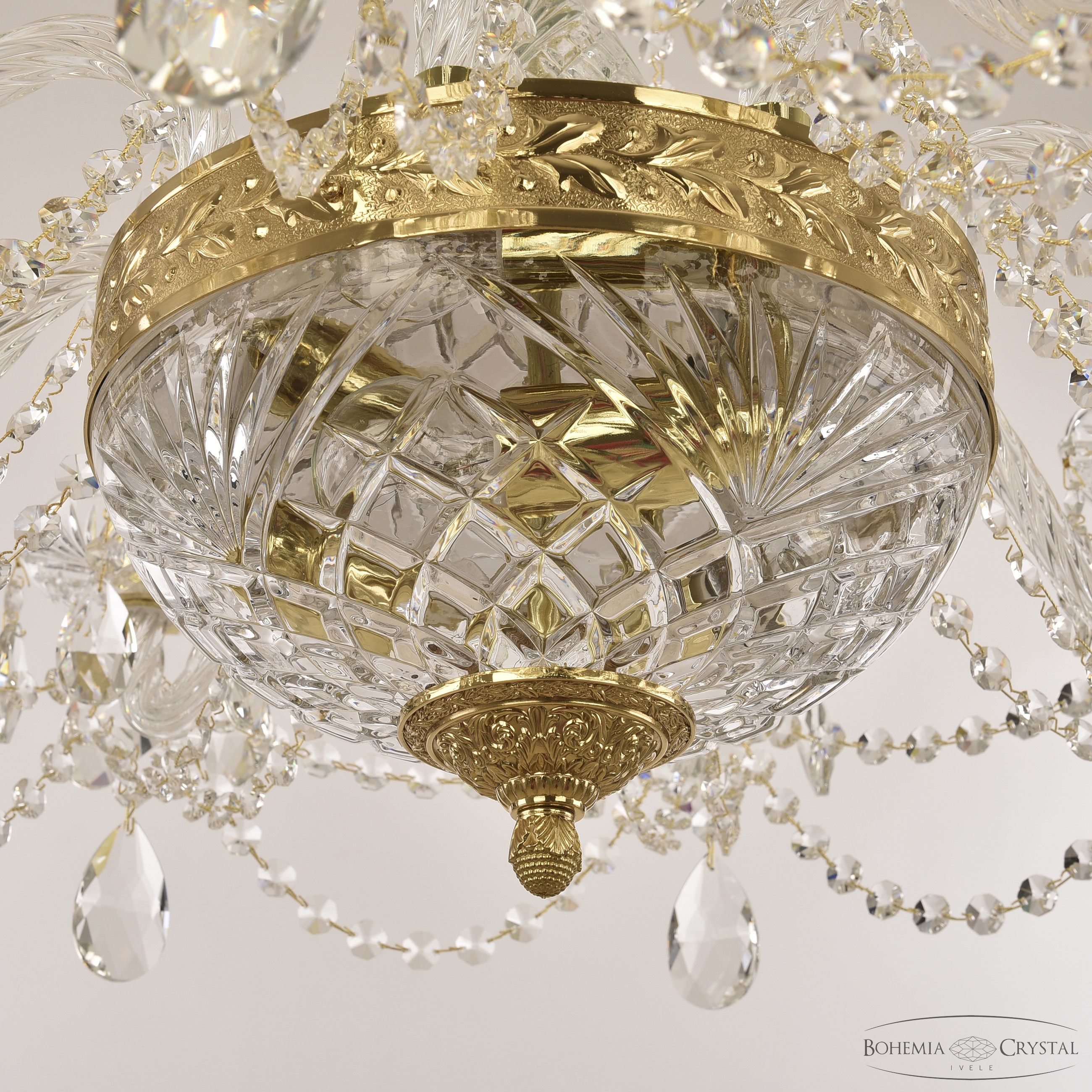 Хрустальная люстра Bohemia Ivele Crystal 1451/8/160/250 G_BI