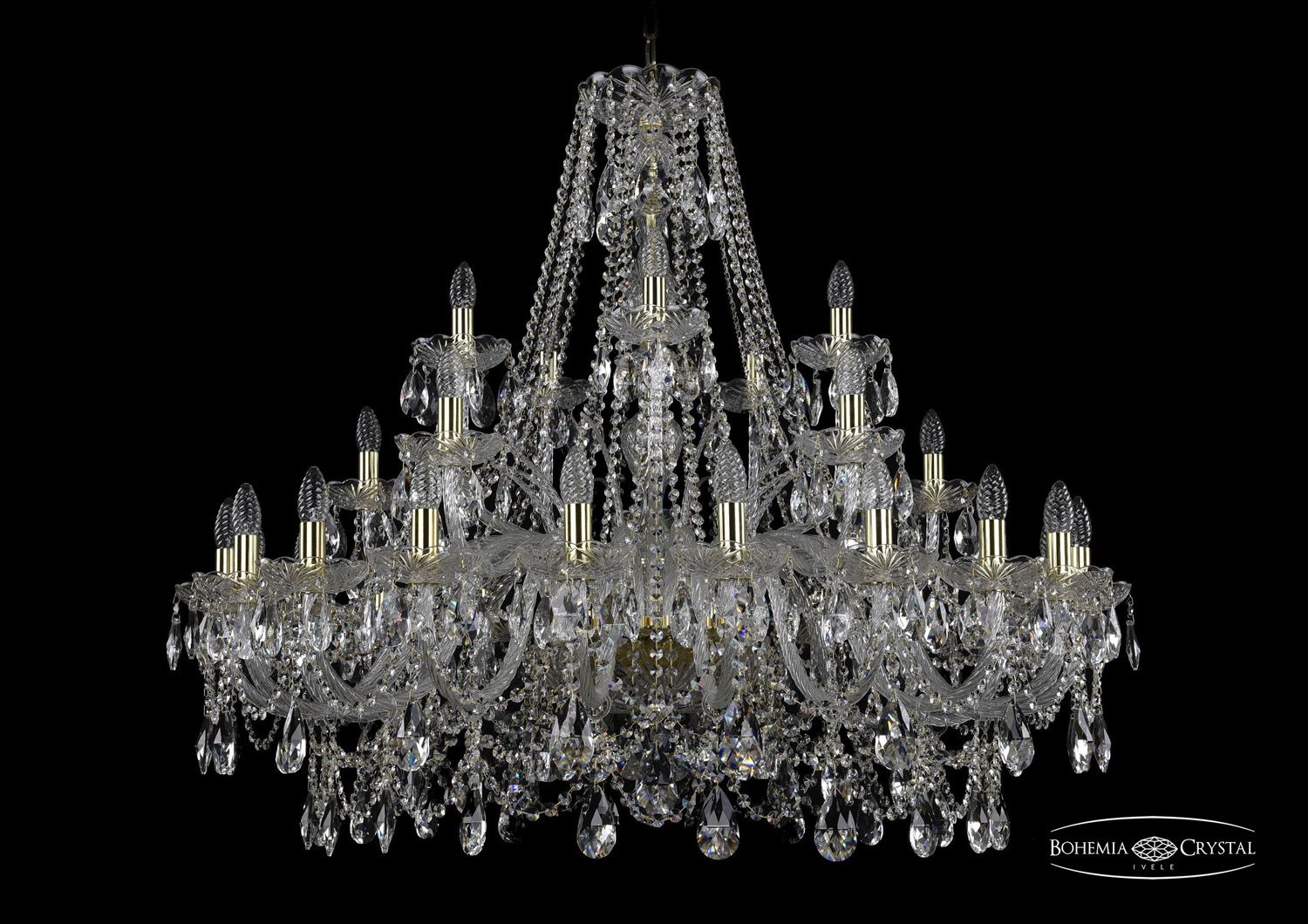 Хрустальная люстра Bohemia Ivele 1411/20+5+5/360 G_BI