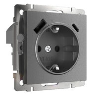 Розетка с заземлением, шторками и USB тип A+C Werkel a063106_WR