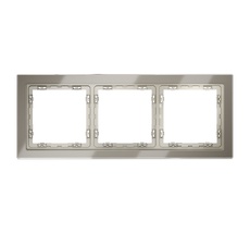 Рамка стеклянная VOLTUM S70 на 3 поста VLS110304